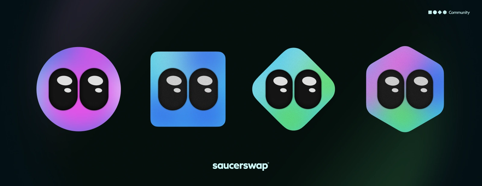 Mascot containers, wide eyes